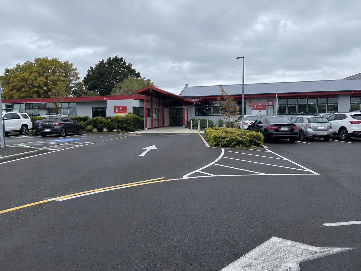 Asphalt car park in Palmerston North