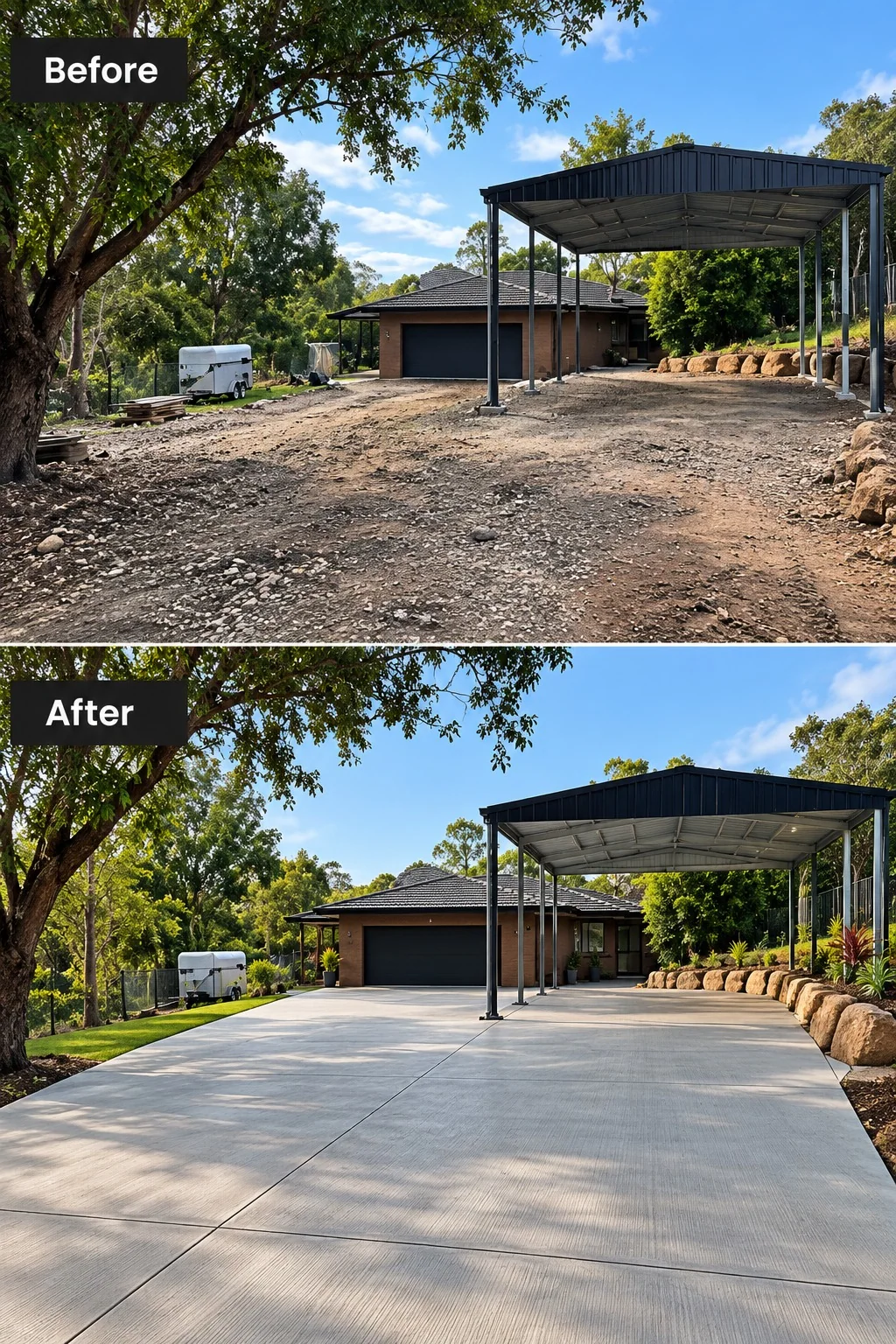 Completed concrete project Palmerston North