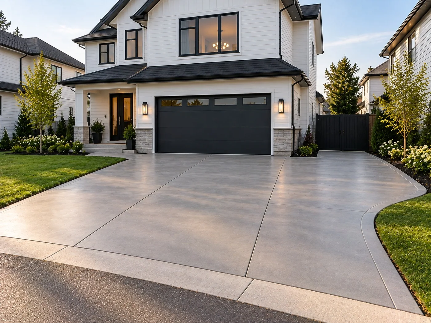 Concrete driveway extension in Palmerston North