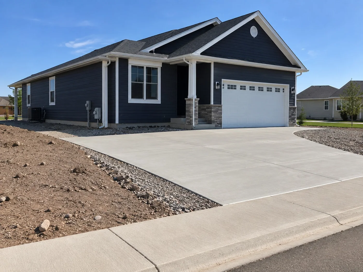 Plain concrete driveway in Palmerston North